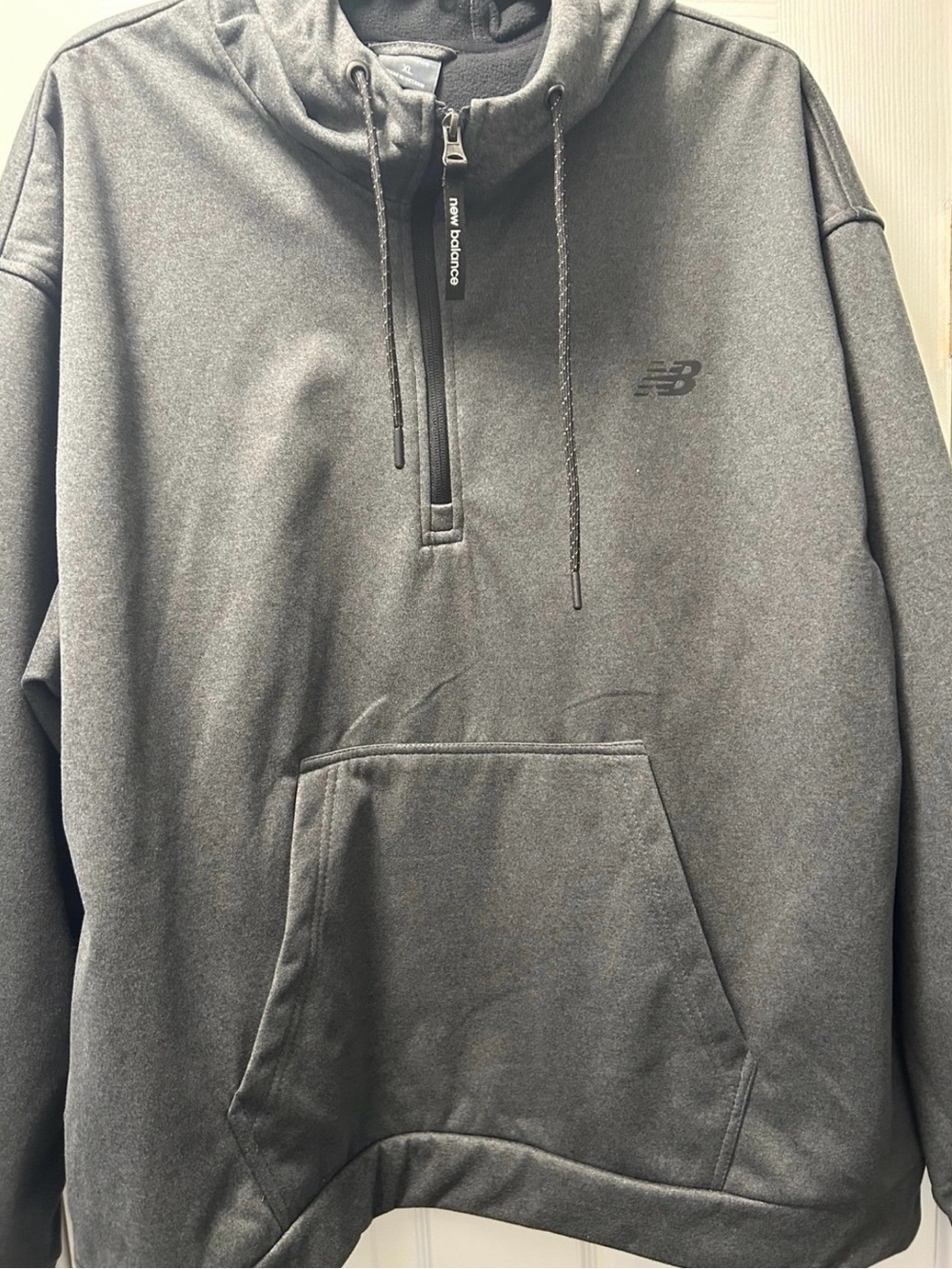 New Balance Black Half-Zip Pullover Hoodie